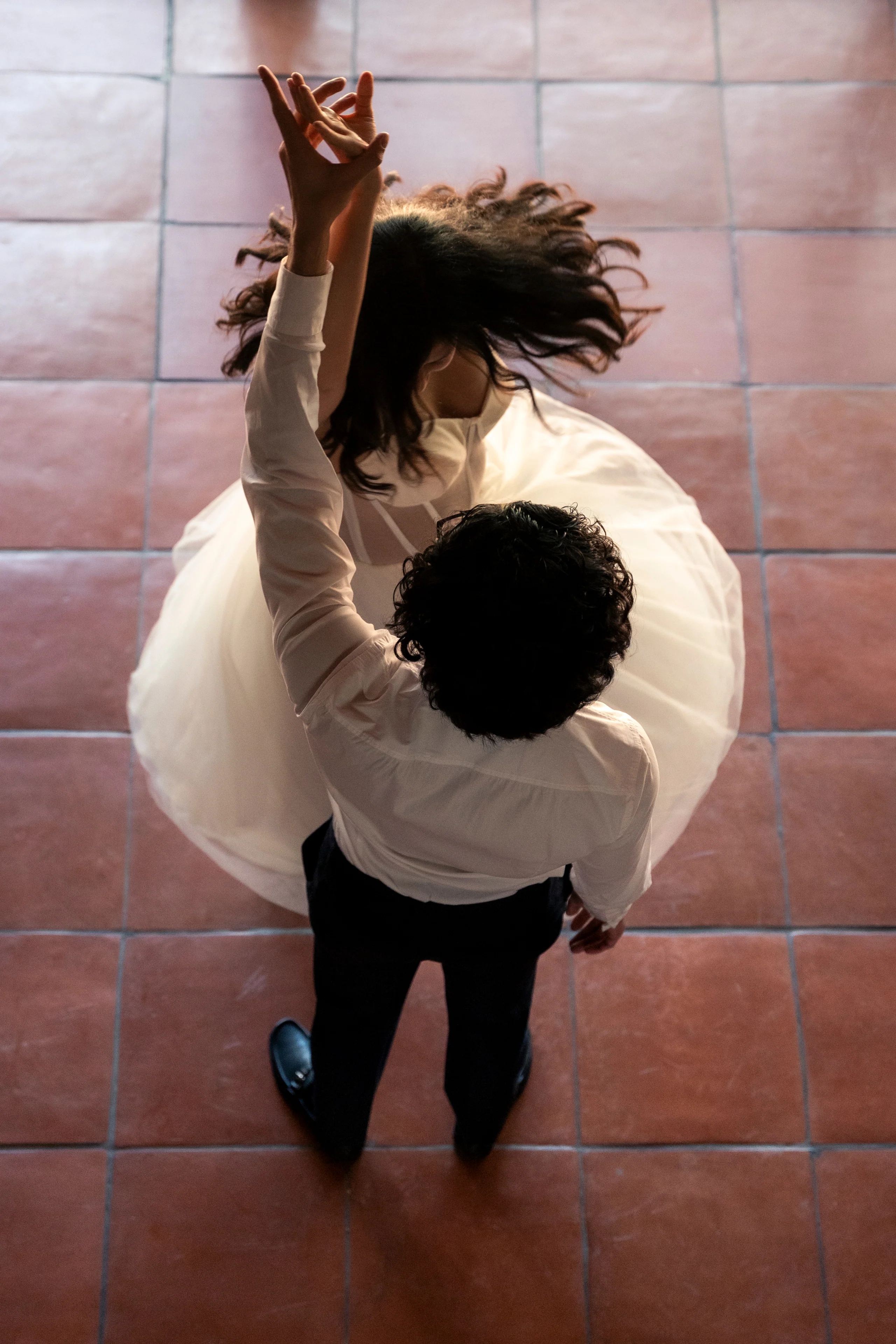 Celebrating couple